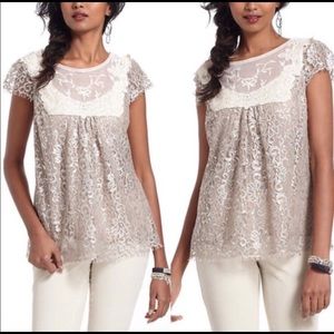 Shimmer lace blouse by HD in Paris